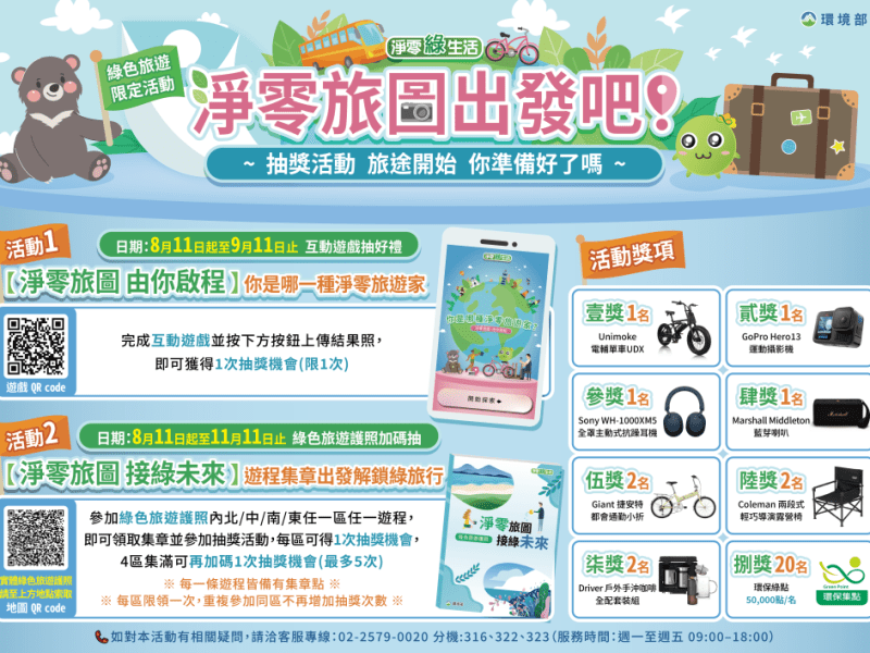 環境部大力倡導　走訪綠色秘境