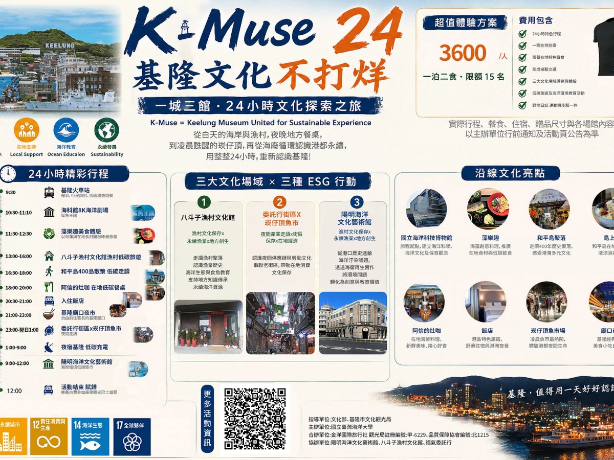 基隆文化不打烊　歡迎你來共享